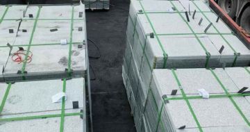 青岛 芝麻白3公分火烧成品-发货