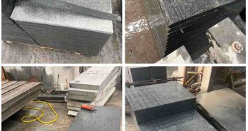 青岛 芝麻黑地铺石材