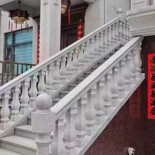 青岛 天然石材 阳台庭院护栏、栏杆