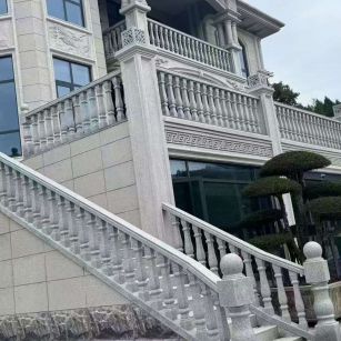 青岛 芝麻白别墅，栏杆