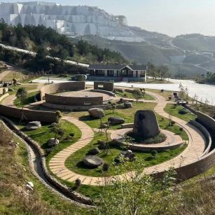 青岛仿古石铺装整体效果