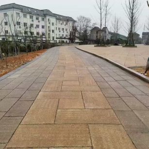 青岛仿古石铺装效果