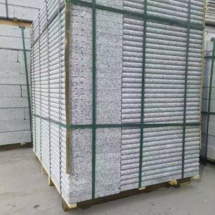 青岛 芙蓉白3公分厚磨圆边、拉槽，楼梯踏步