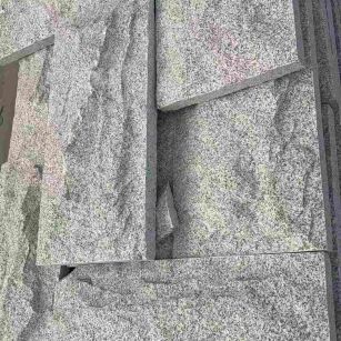 青岛 芝麻白自然面花岗岩成品板