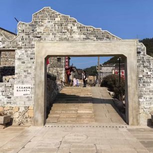 青岛仿古石铺装效果