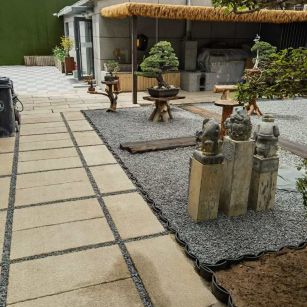 青岛仿古石铺装效果