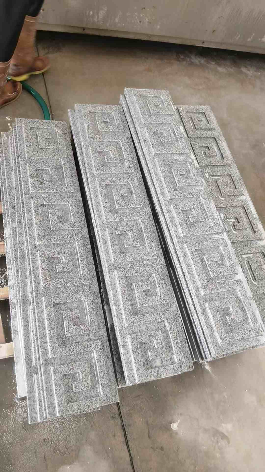 青岛 别墅回纹线条，雕刻
