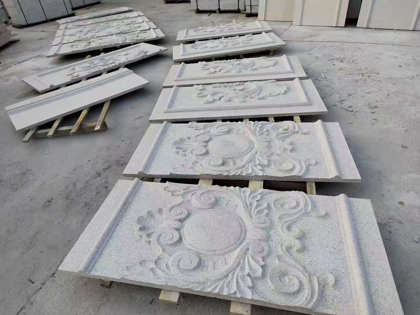 青岛 芝麻白干挂雕花板