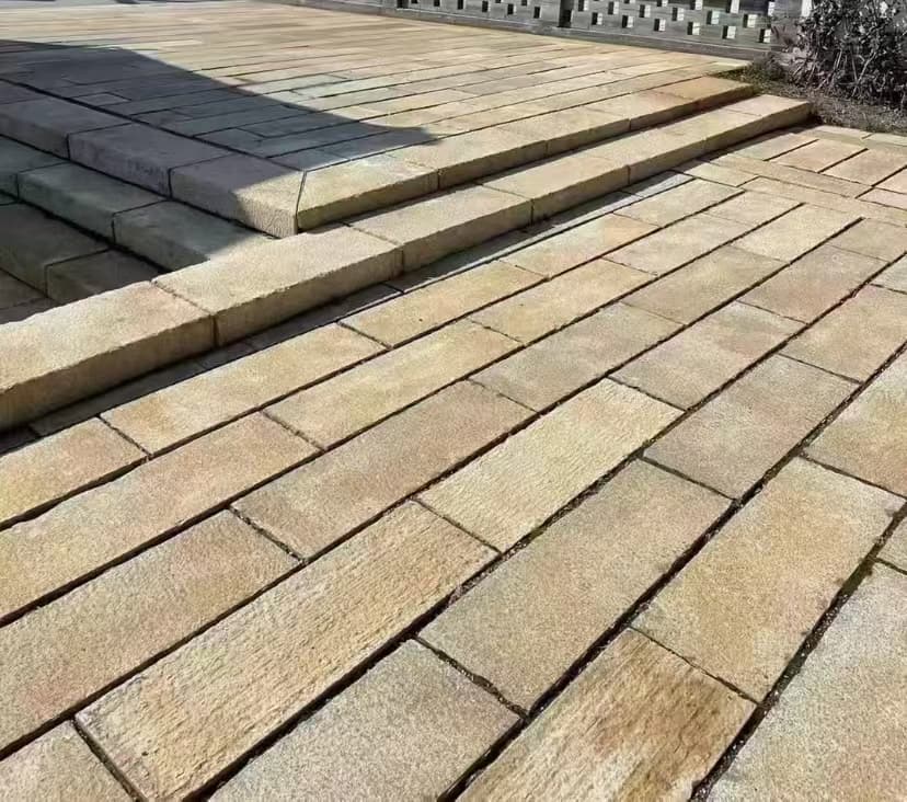 青岛仿古石铺装效果