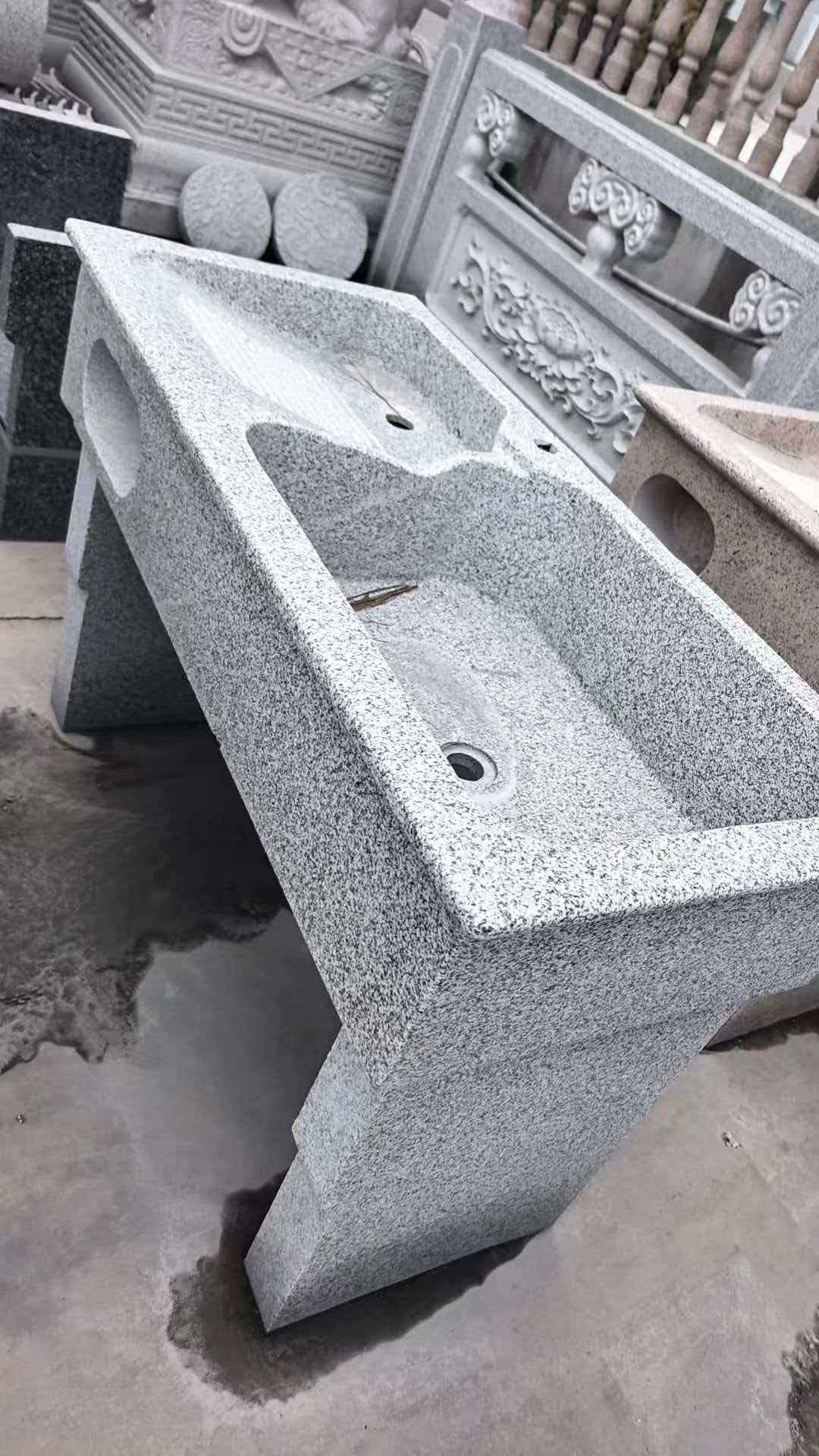 青岛 花岗岩石材洗手池，洗衣池