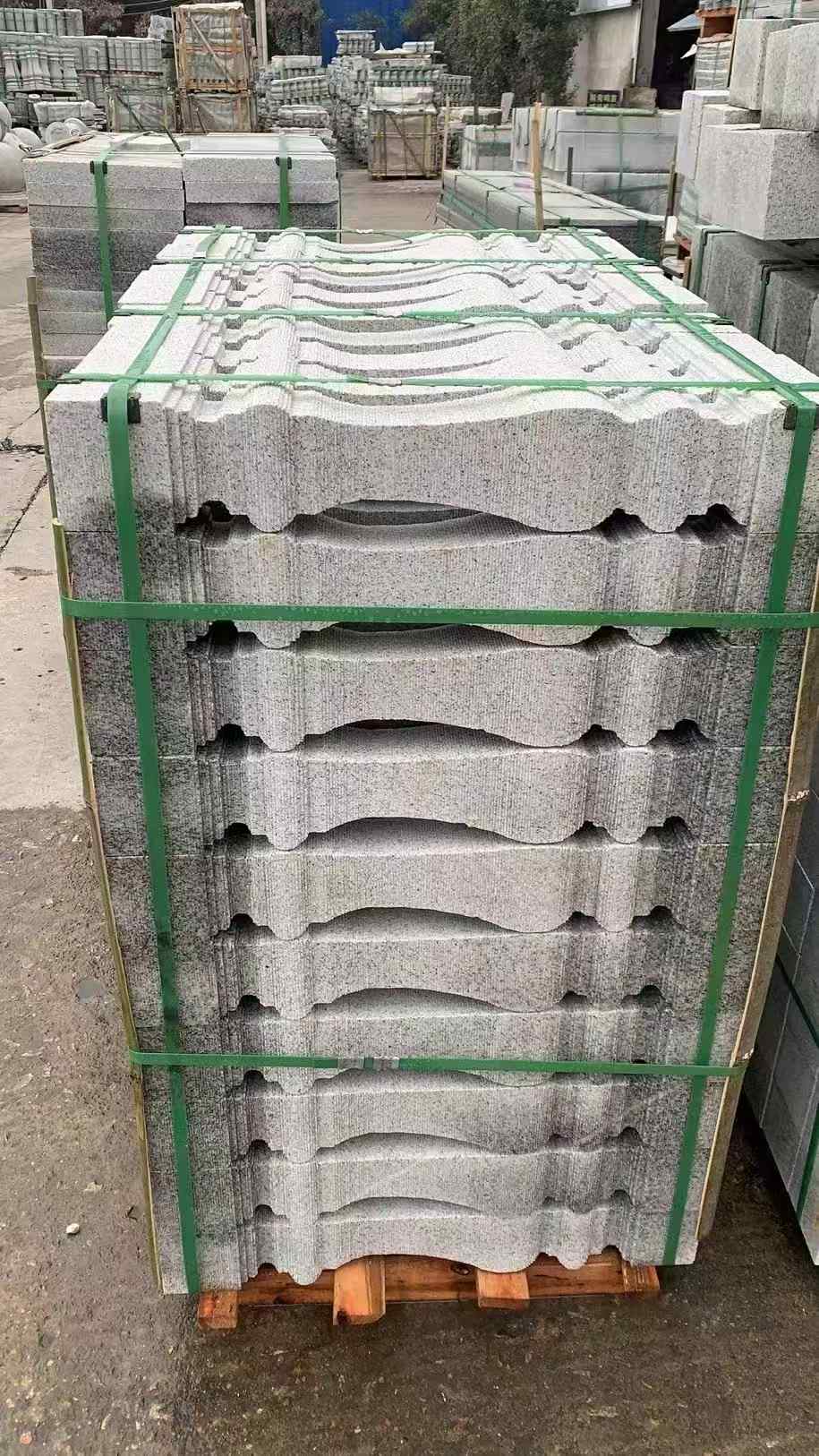 青岛 芝麻白方形拉丝面，栏杆花瓶柱